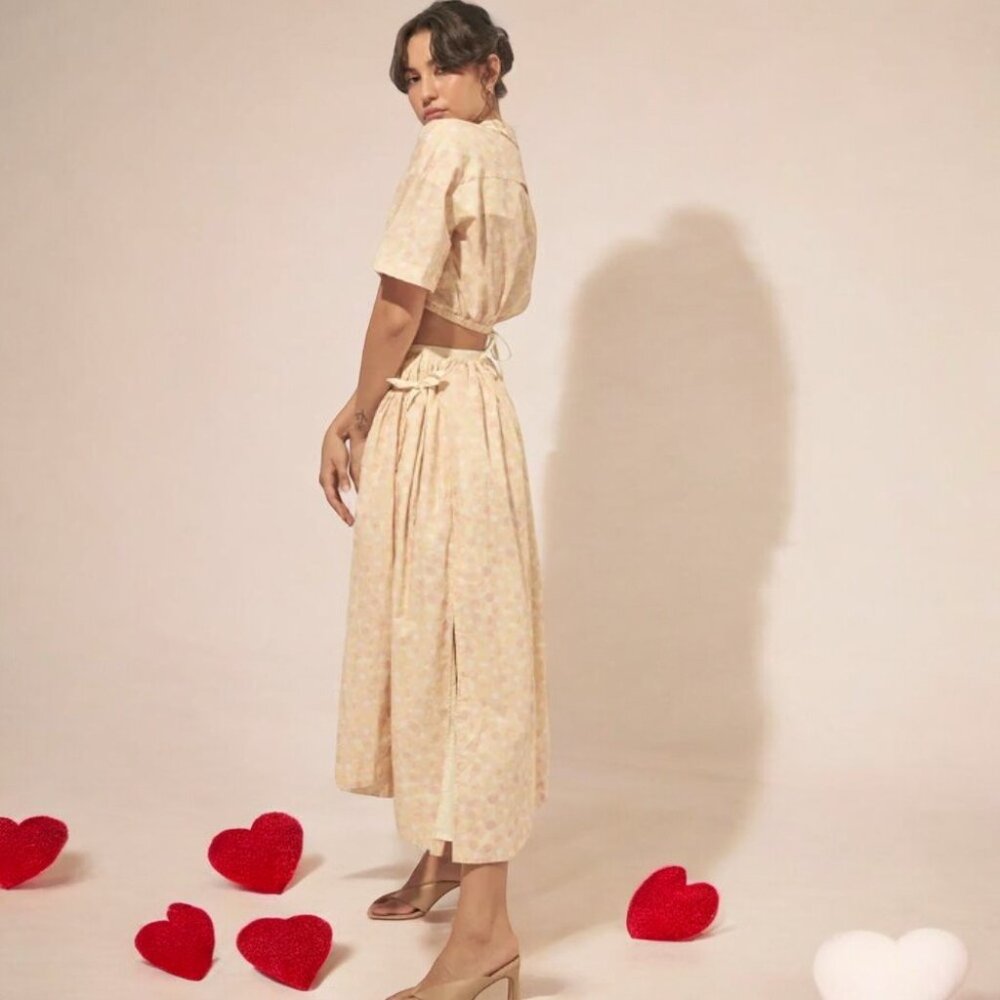 NWT Anthropology  Mon Renn Fling TOP + MIDI SKIRT SET - Picture 4 of 5